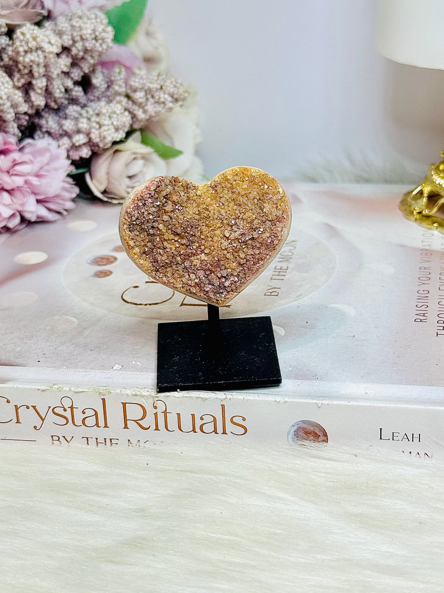 Amethyst Carved Heart On Stand From Brazil 6cm