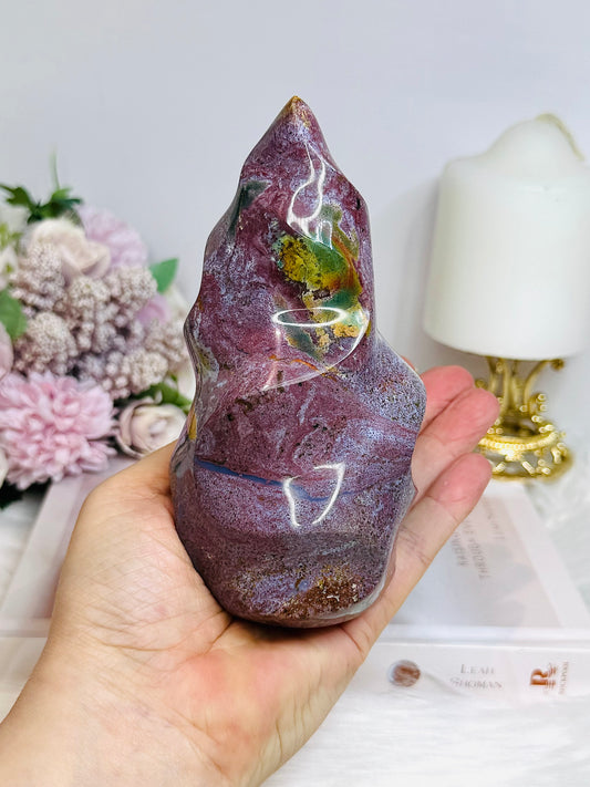 Large High Grade Ocean Jasper Flame 14cm 632g