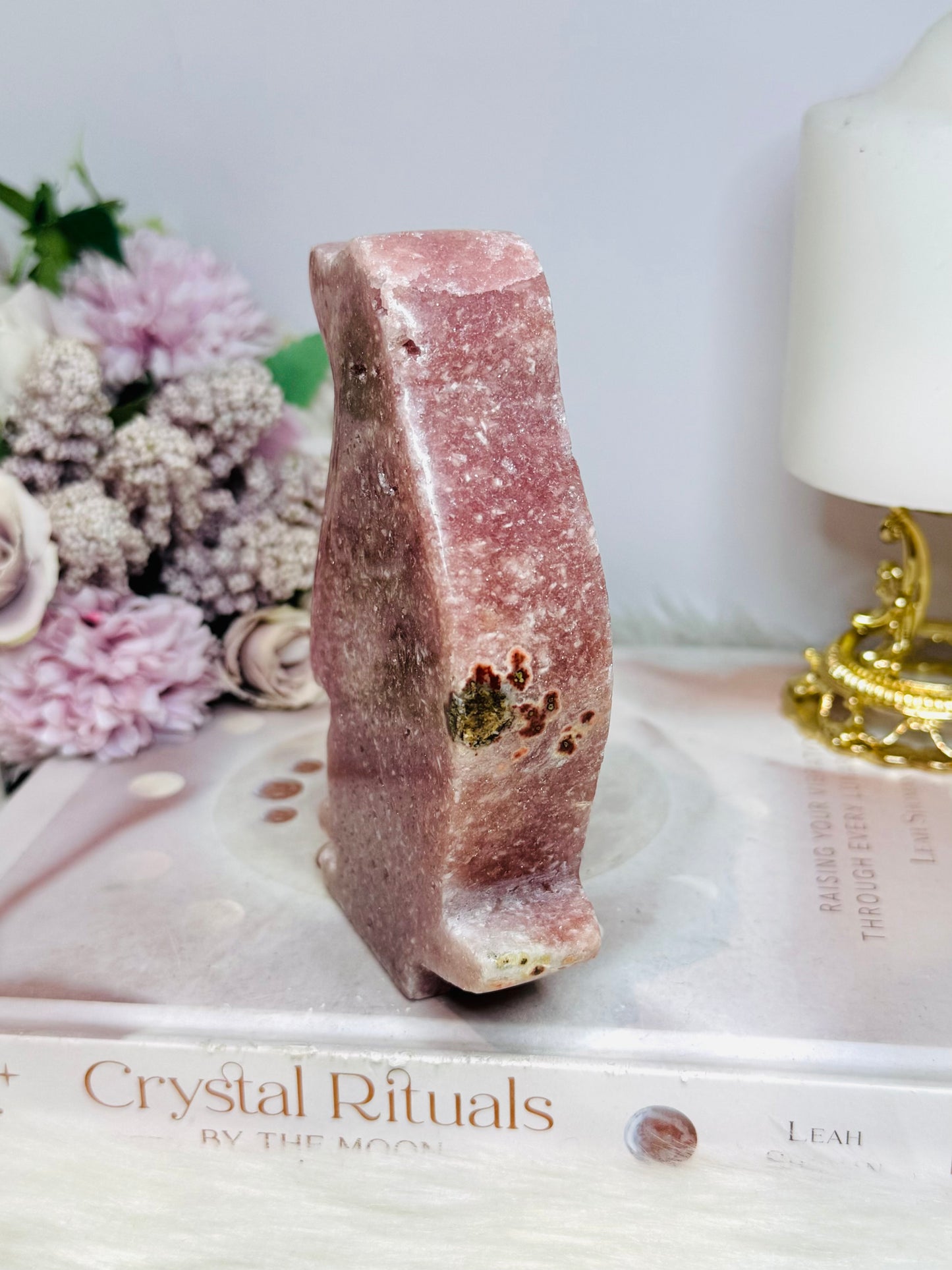 Large Pink Amethyst Chunky Penguin 13cm 426g