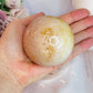 Large 403gram Druzy Pink Amethyst Sphere on Stand From Brazil