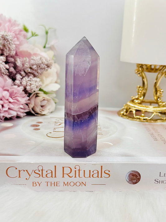 Purple Pastel Fluorite Tower 9cm