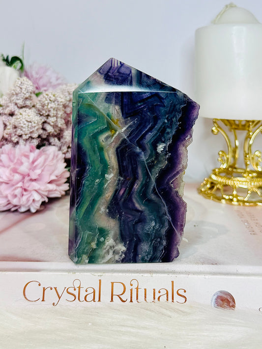Rainbow Fluorite Polished Slab | Tower 273g