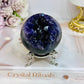 Large Druzy Amethyst Sphere on Stand 306g