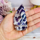 Beautifully Carved Chevron | Dream Amethyst Flame 8.5cm