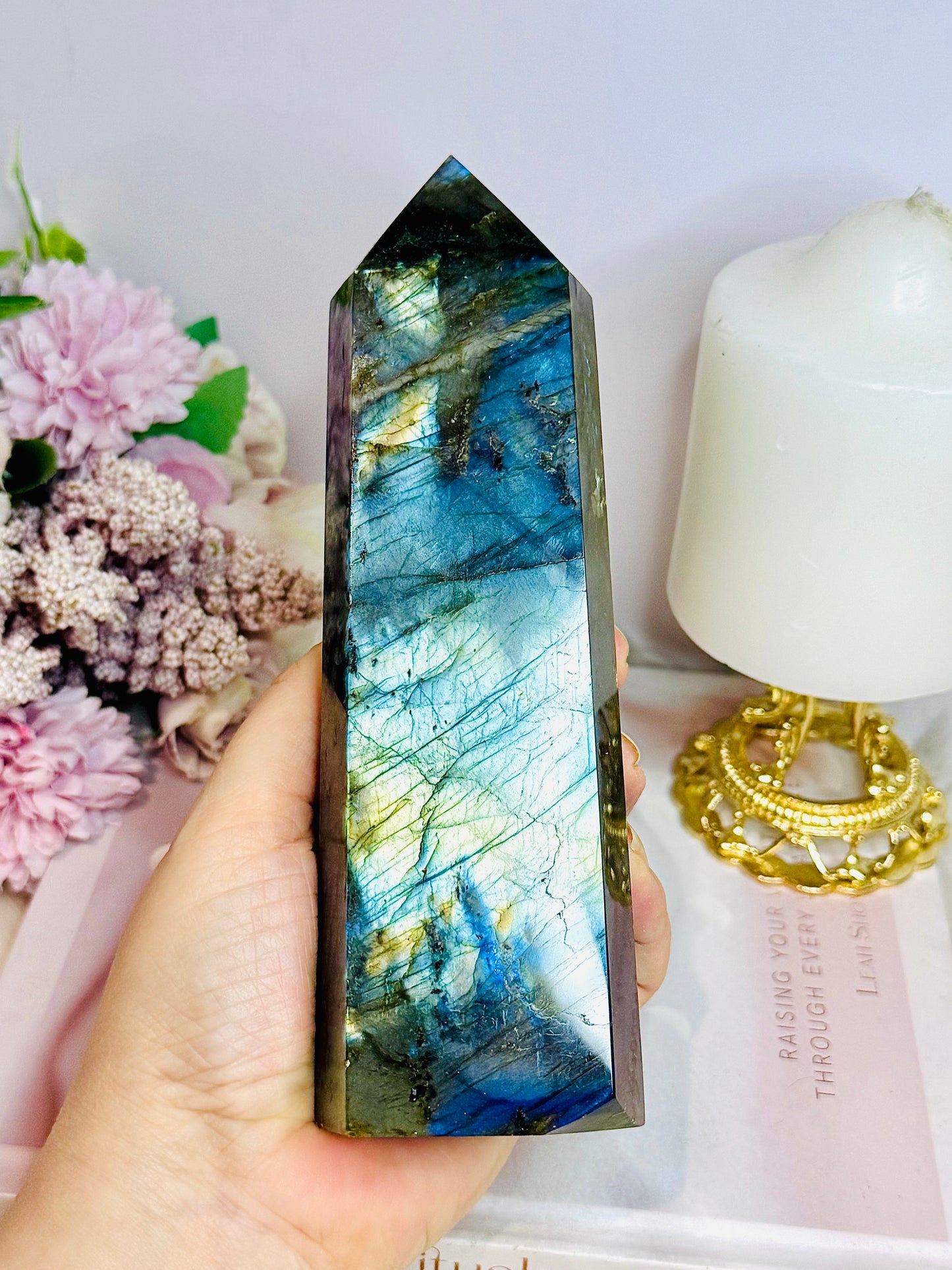 Large Labradorite Tower Full of Flash 18cm 738g