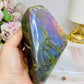 Large Labradorite Freeform with Pink & Purple Flash 847g 13.5cm
