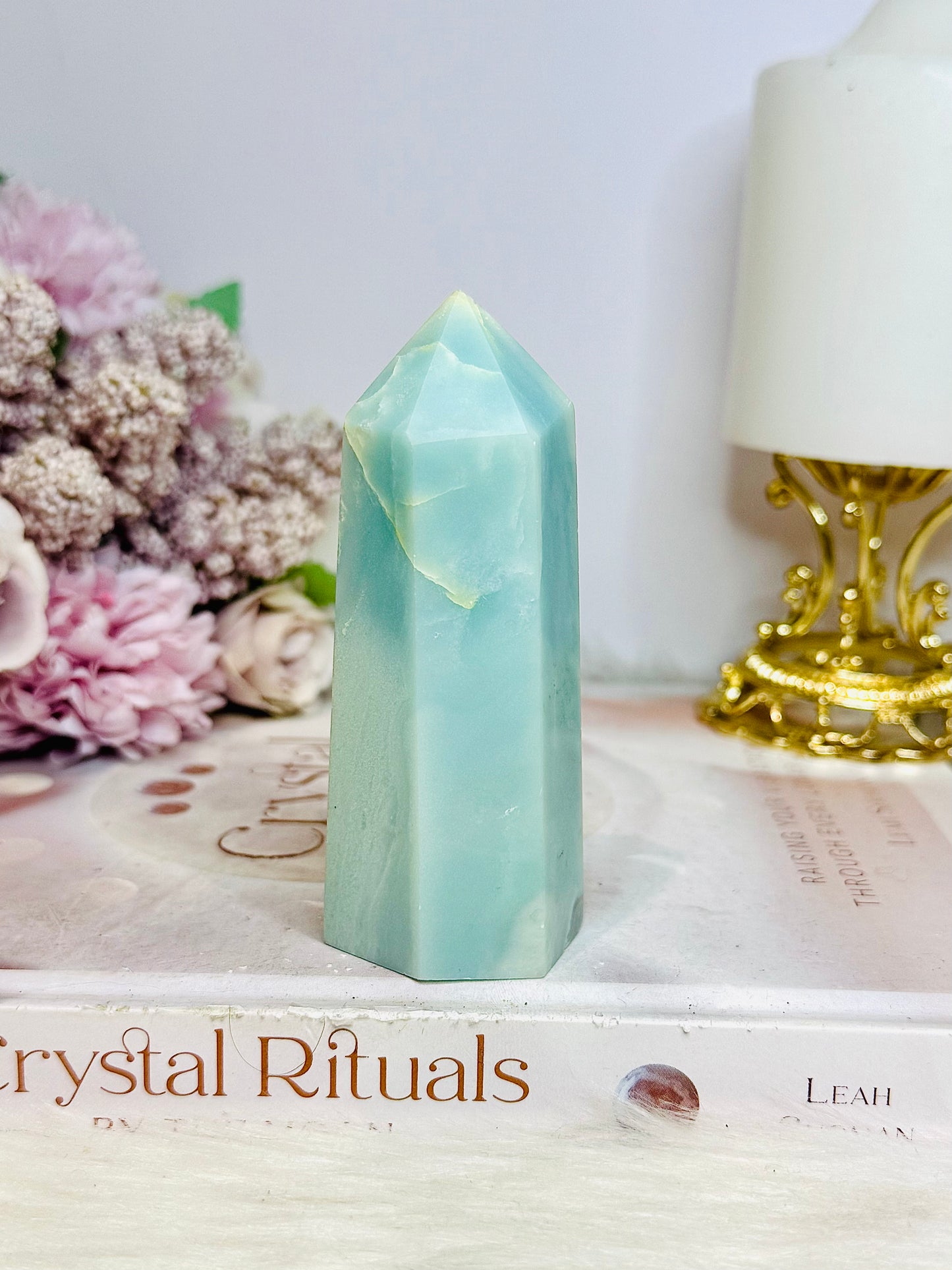 Sky Blue Quartz Tower 9.5cm