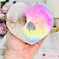 Divinely Spectacular Large 556gram Druzy Angel Aura Agate Chunky Heart From Brazil