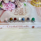 Set of 7 Mini Chakra Spheres On Stands