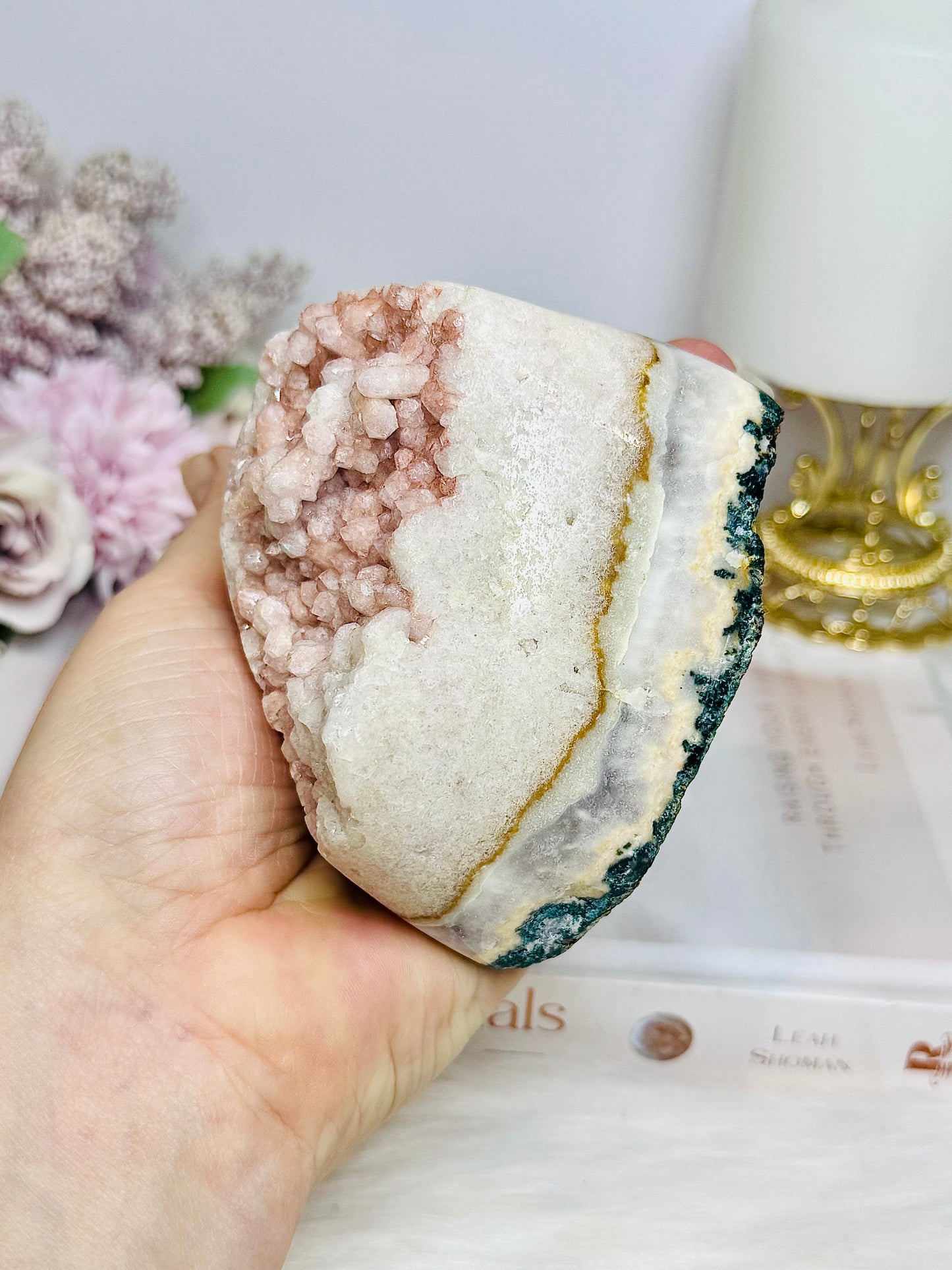 Pink Amethyst Druzy Freeform 464g