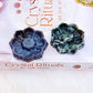 Set of 2 Lotus Holders ~ Moss Agate & Ocean Jasper