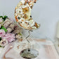Druzy Money Agate Moon on Stand 19.5cm