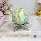 Rare Large Inca Turquoise Sphere on Stand 169g