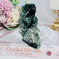 Gorgeous Chunky Moss Agate Fairy Carving 10cm