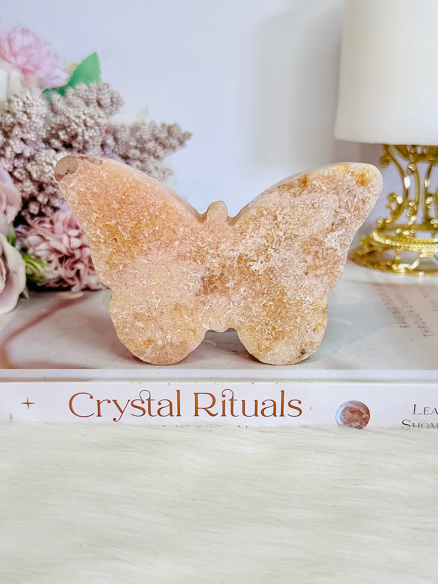 Pink Amethyst Chunky Butterfly 11cm