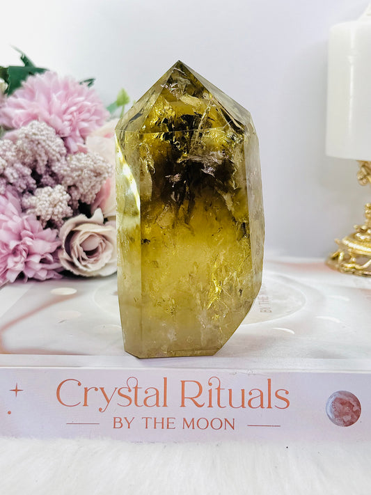 Absolutely Incredibly Stunning Chunky 11cm Citrine Tower
