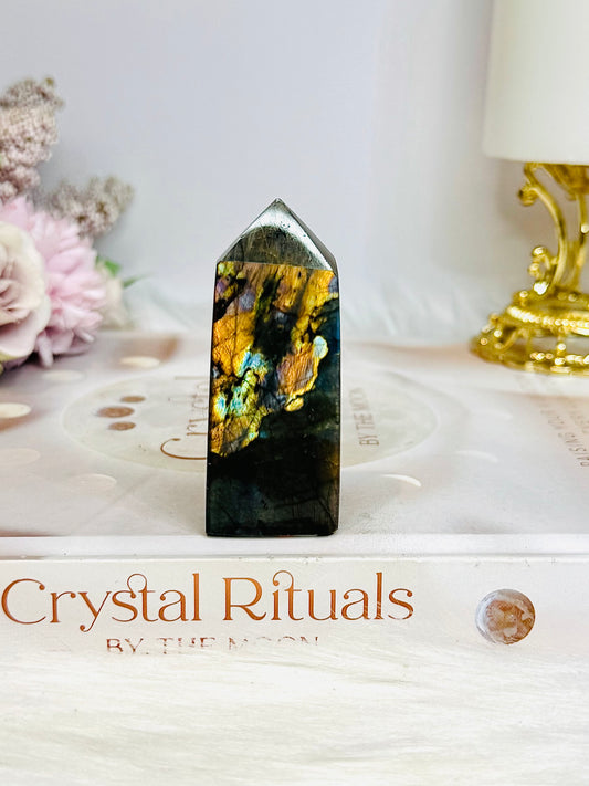 High Grade Labradorite Tower 6.5cm
