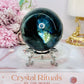 Gorgeous Large 439gram Labradorite Sphere On Stand with Stunning Blue Flash