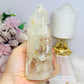 High Grade Clear Quartz Tower with Rainbows 13.5cm 434g