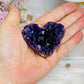 High Grade Amethyst Cluster Heart 6cm