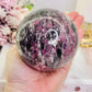 Large High Grade 624gram Pink Tourmaline Sphere On Stand