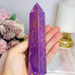 High Grade Rare Natural Phosphosiderite Carved Tower From USA 16cm