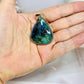 Sterling Silver 925 Chrysocolla Pendant in Gift Bag