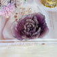 Large Purple Fluorite Carved Flower | Rose 11cm 360gram