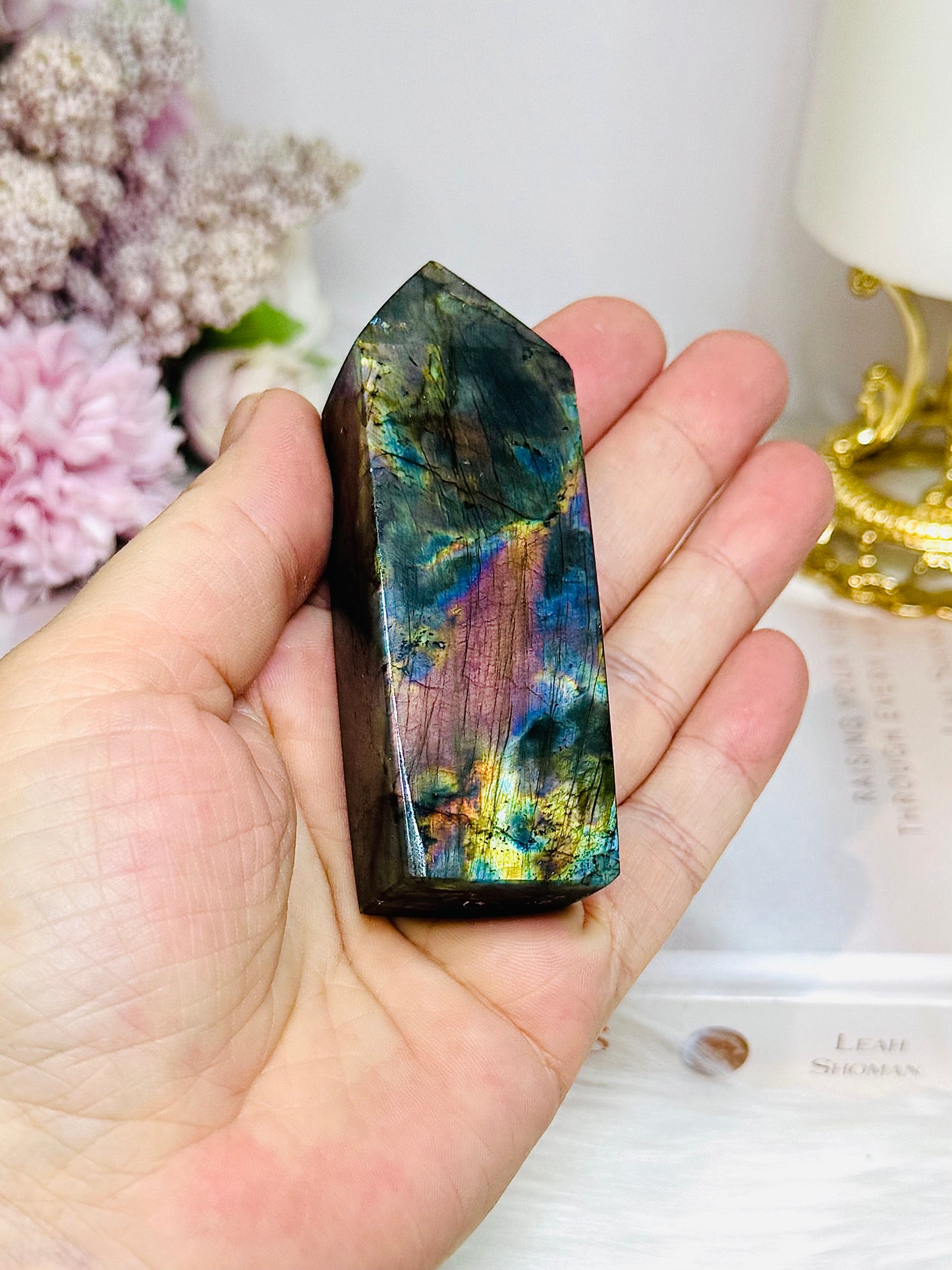 High Grade Labradorite Tower 9cm