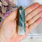 Green Moss Agate Druzy Tower 8.5cm