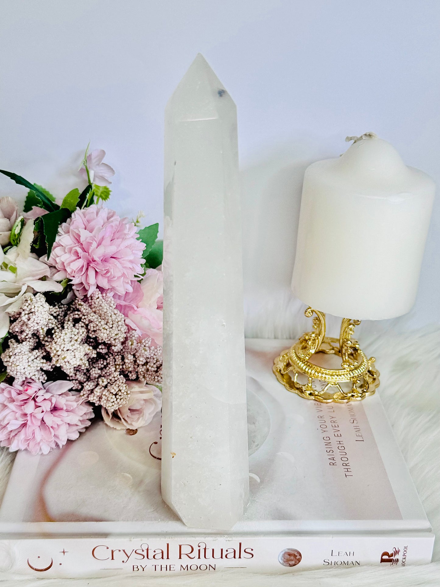 Large 22cm Clear Quartz Tower | Obelisk