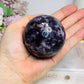 Large Lepidolite | Purple Mica Sphere on Stand 321g