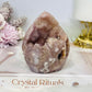 Druzy Pink Amethyst Freeform | Flame 10cm 239g