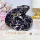 Large Chevron | Dream Amethyst Carved Lizard 11cm 793g