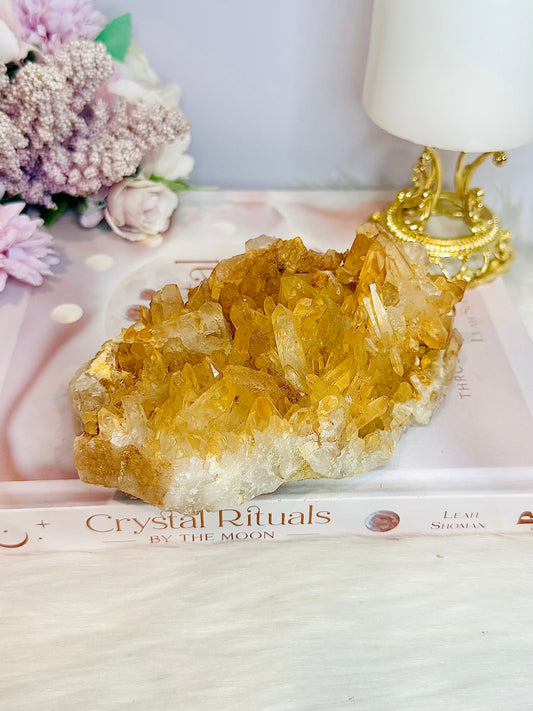 Natural Large Tangerine Quartz Specimen 634g
