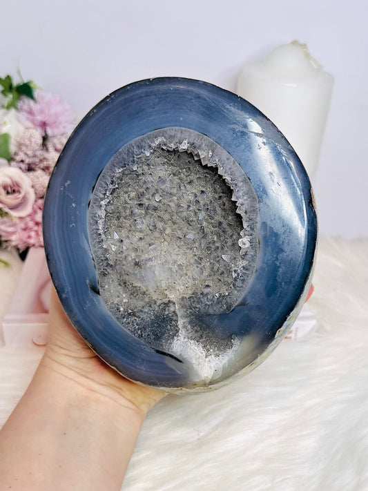 Large Druzy Agate Chunky Slab 1.45KG 15cm