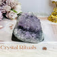 Amethyst Base Cut Cluster 305g