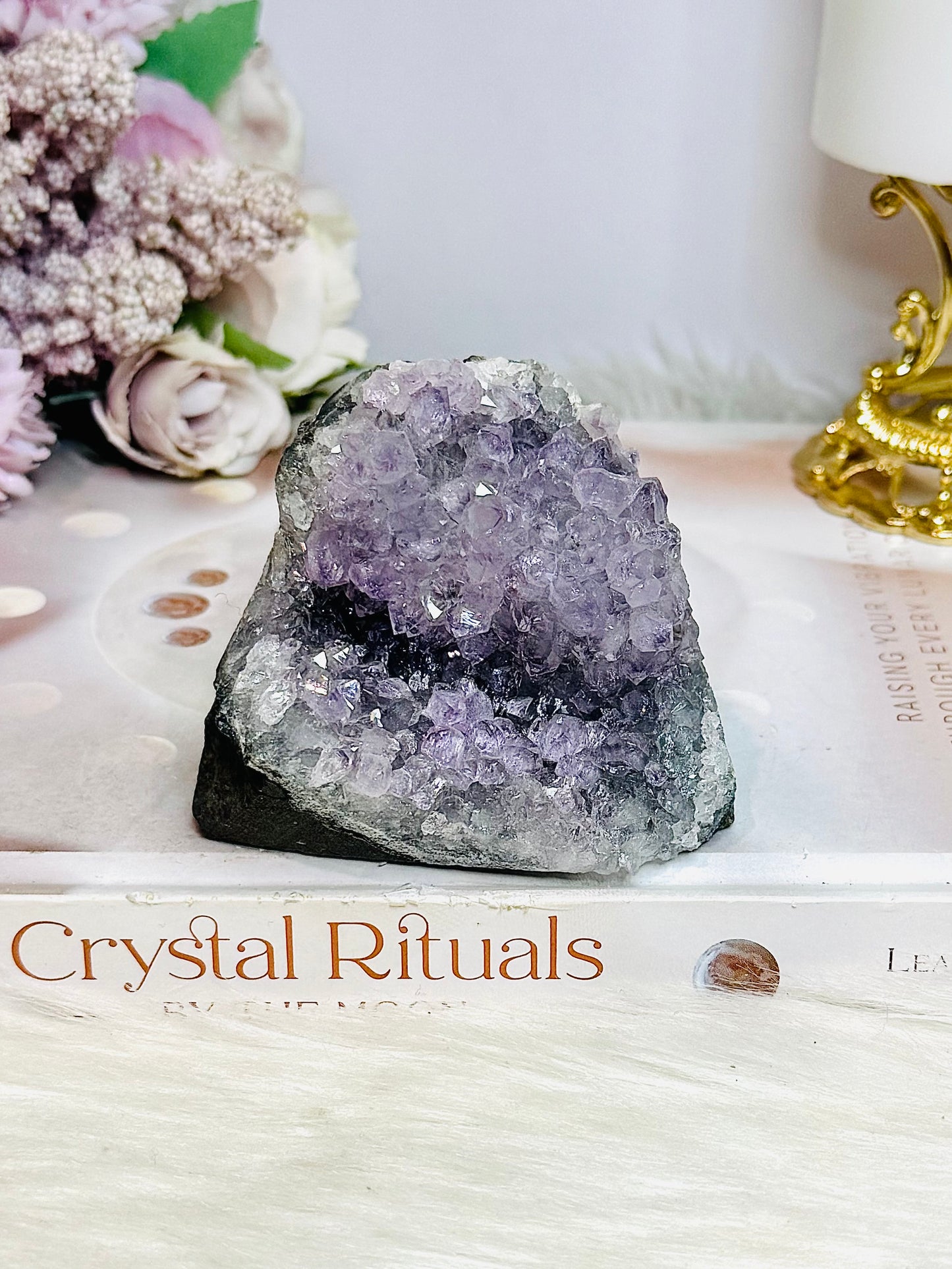 Amethyst Base Cut Cluster 305g