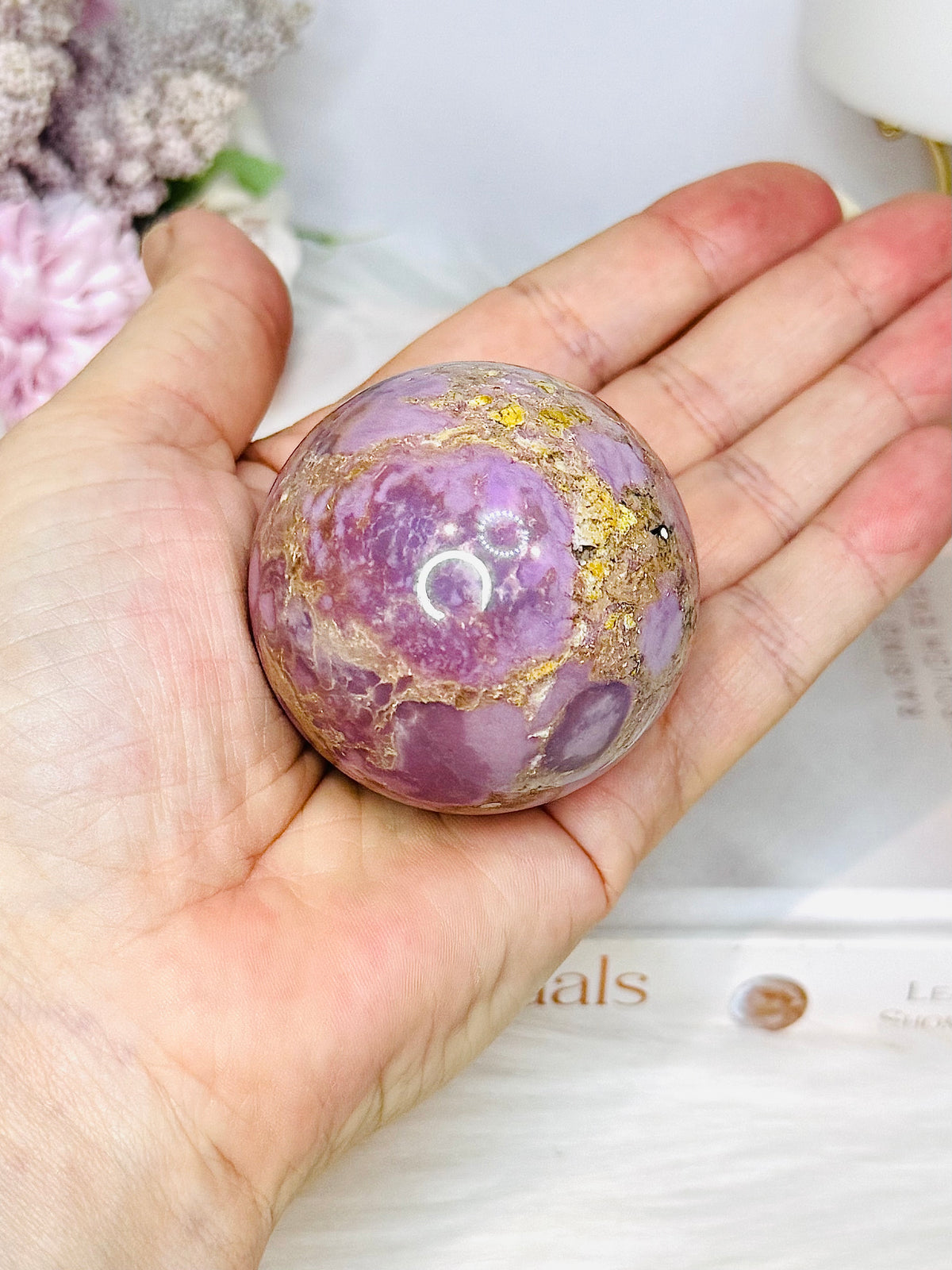 Phosphosiderite Sphere On Stand 6cm