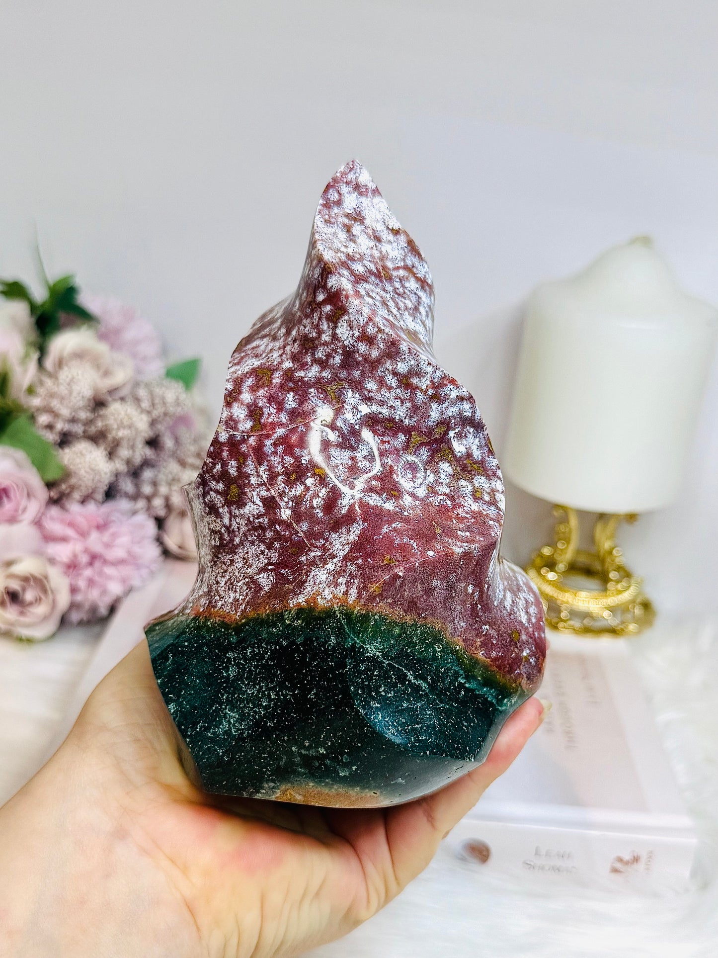 Large Ocean Jasper Flame 15cm 935g