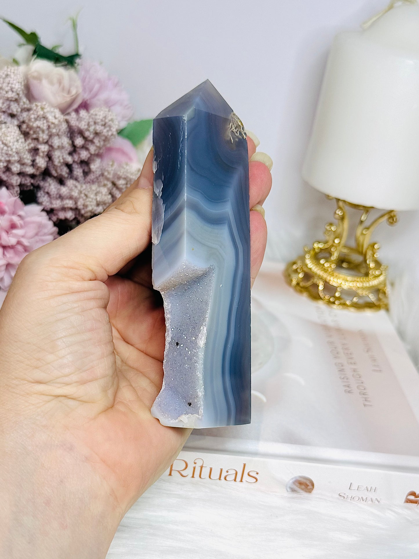 Druzy Agate Tower 12.5cm