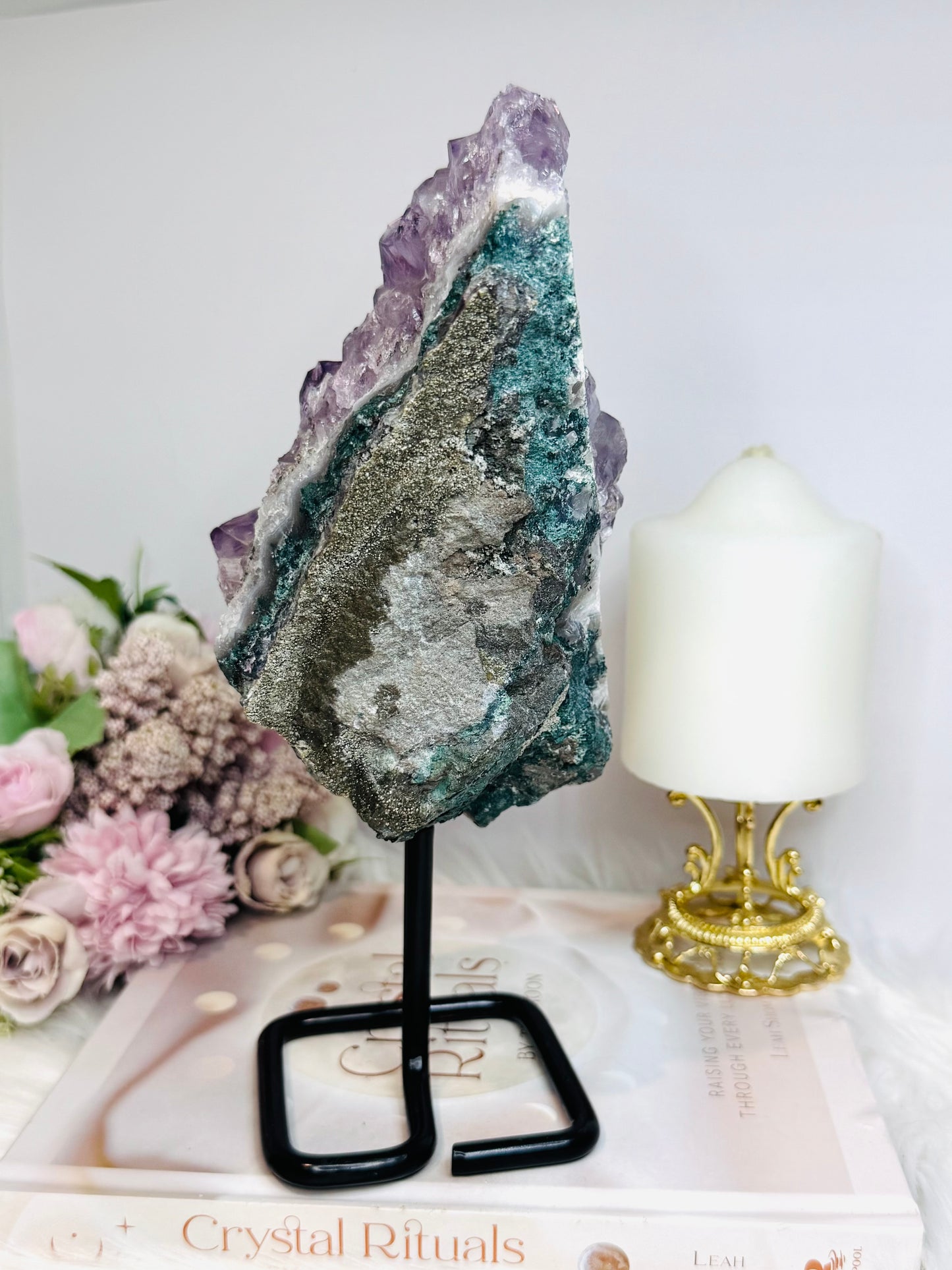 Large High Grade Amethyst Cluster on Stand 25cm 1.59KG
