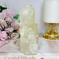 High Grade Clear Quartz Tower with Rainbows 13.5cm 434g