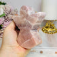 Chunky Pink Amethyst Carved Angel 10cm 360g