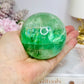 Large Green Fluorite Sphere Full of Rainbows 557g