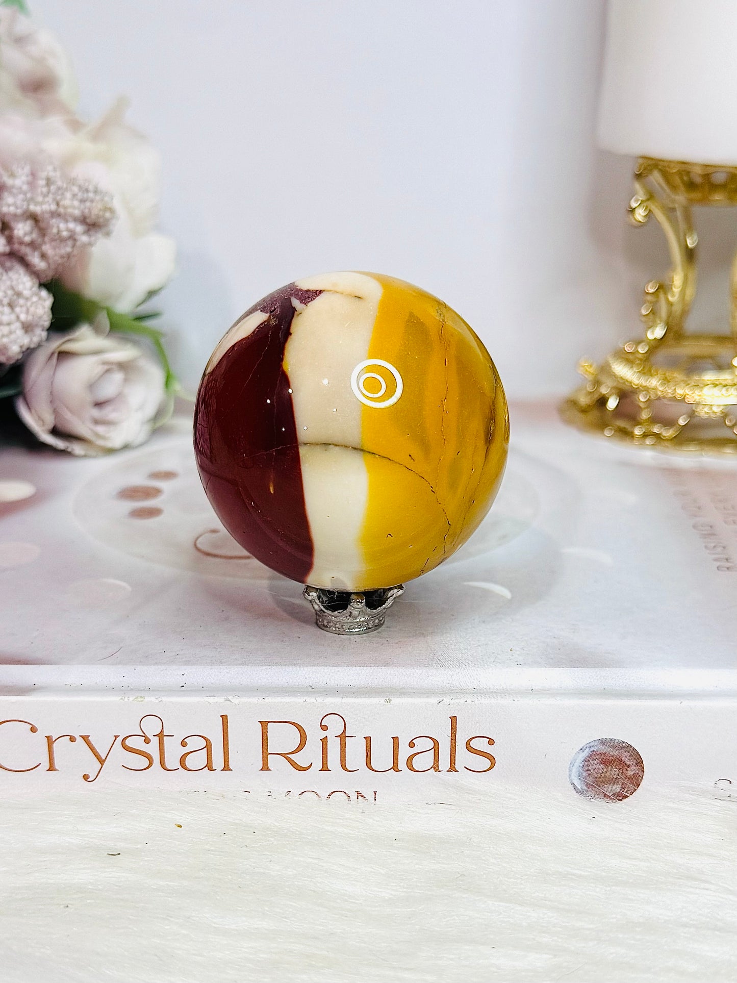 Mookaite Jasper Sphere 170g On Stand