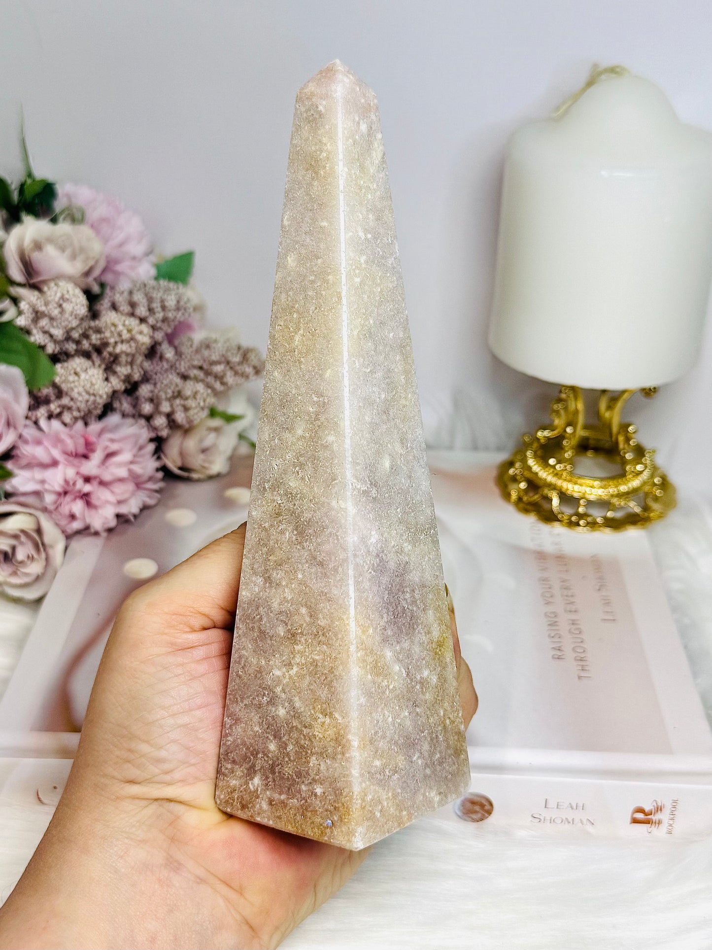 Pink Amethyst Obelisk | Tower From Brazil 18cm