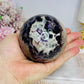 Large Chevron Amethyst Sphere on Stand 550g