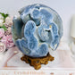 Huge Rare Natural Blue Coral Fossil Sphere 2.16KG