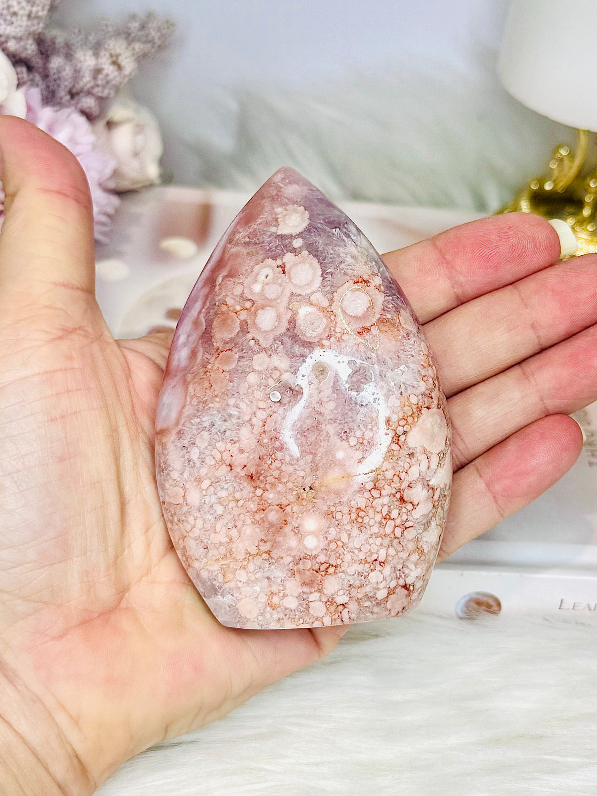 High Grade Pink Amethyst Flame 9.5cm 262g